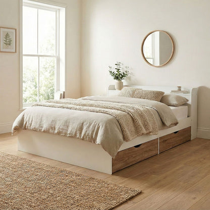 Cama Queen Nórdica con Cajones