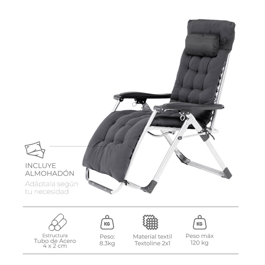 Reposera Zero Gravity  Zen Pro Acolchonada