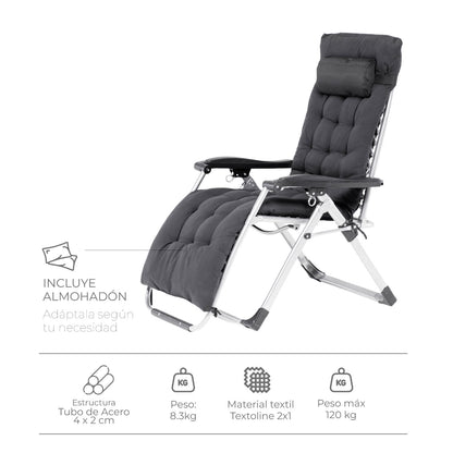 Reposera Zero Gravity  Zen Pro Acolchonada