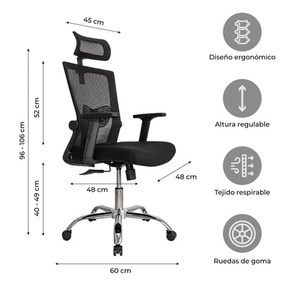 Silla de Escritorio Ergonómica Delphi