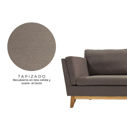 Sillón 3 Cuerpos en L Albano Marrón