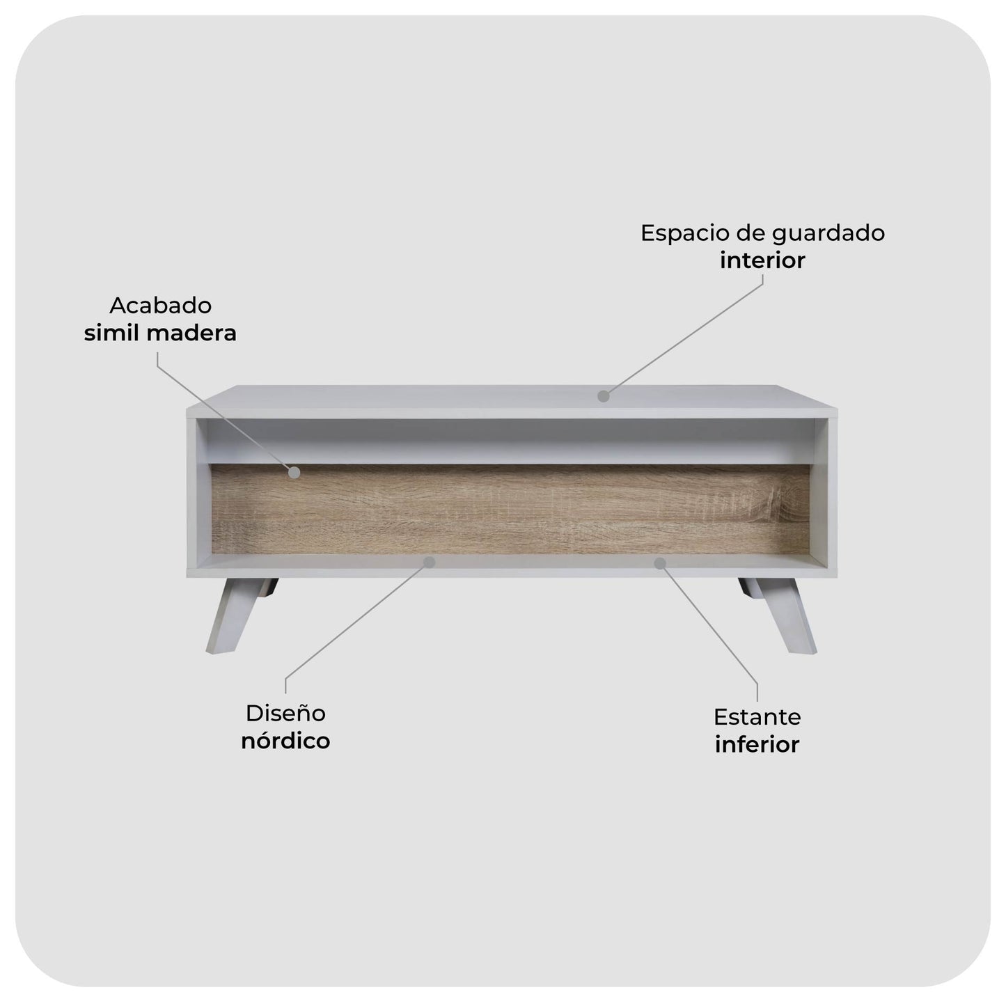 Mesa Ratona Elevable Aloria