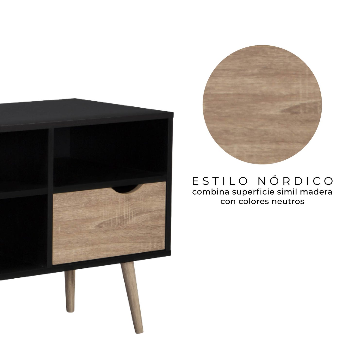 Rack de TV Bolonia Black
