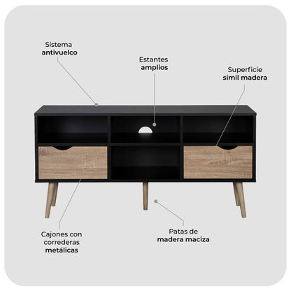 Rack de TV Bolonia Black