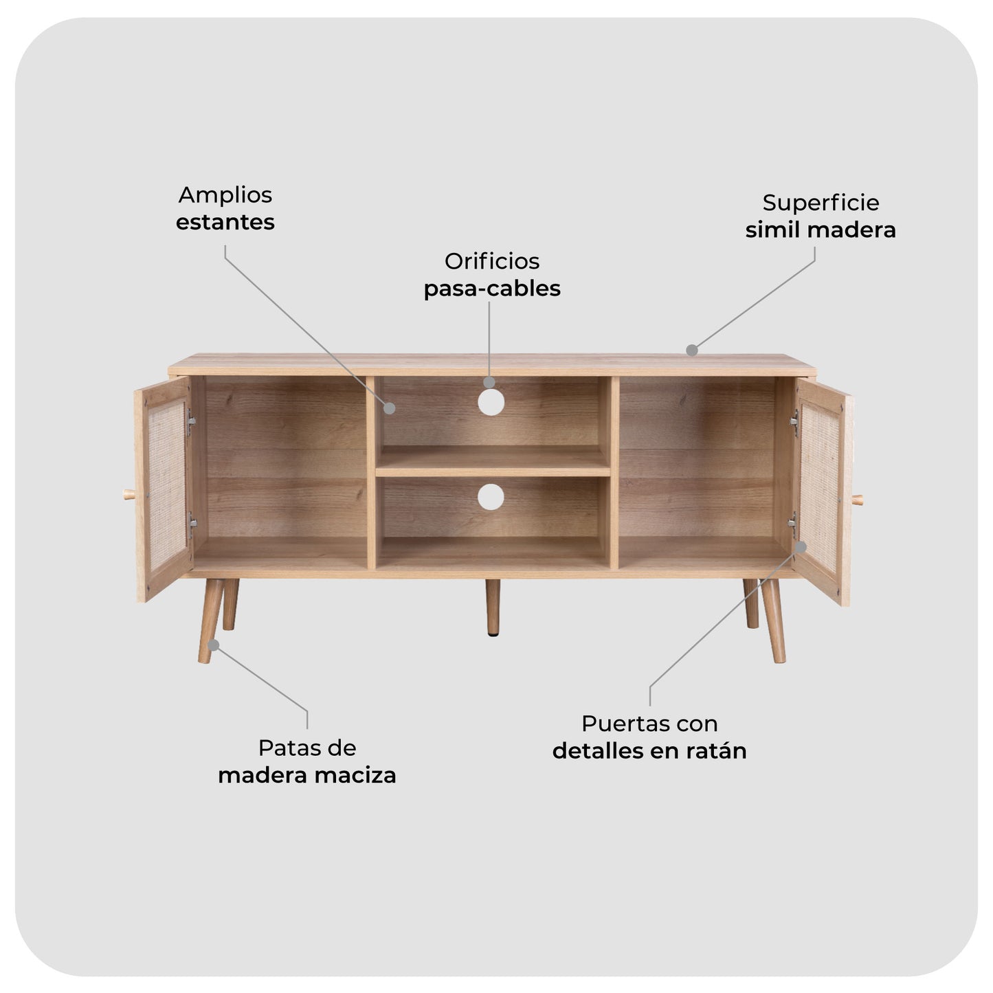 Rack de TV Bombai