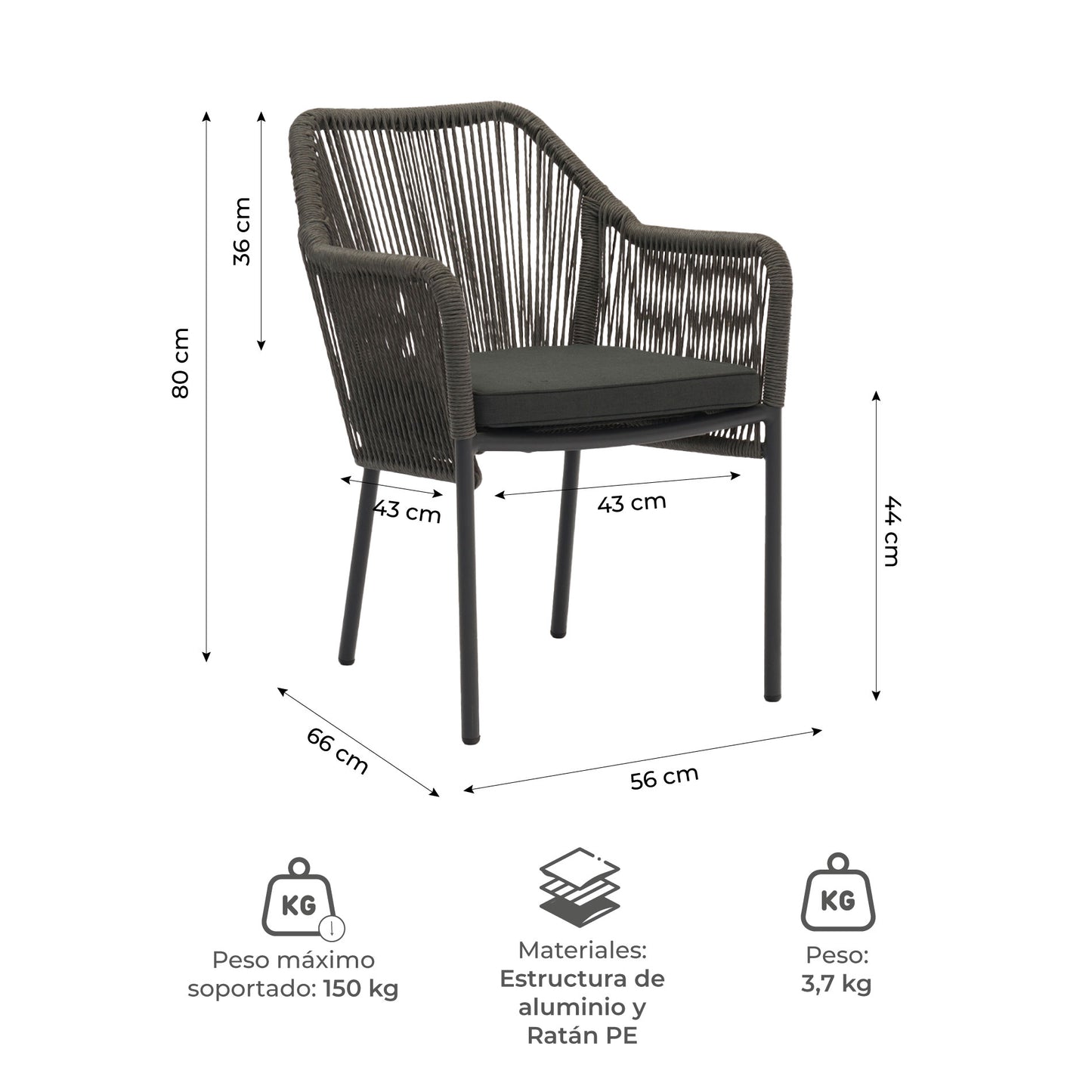 Silla de Exterior Davao-G
