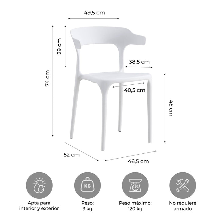 Silla de Comedor Esparta con Protección UV