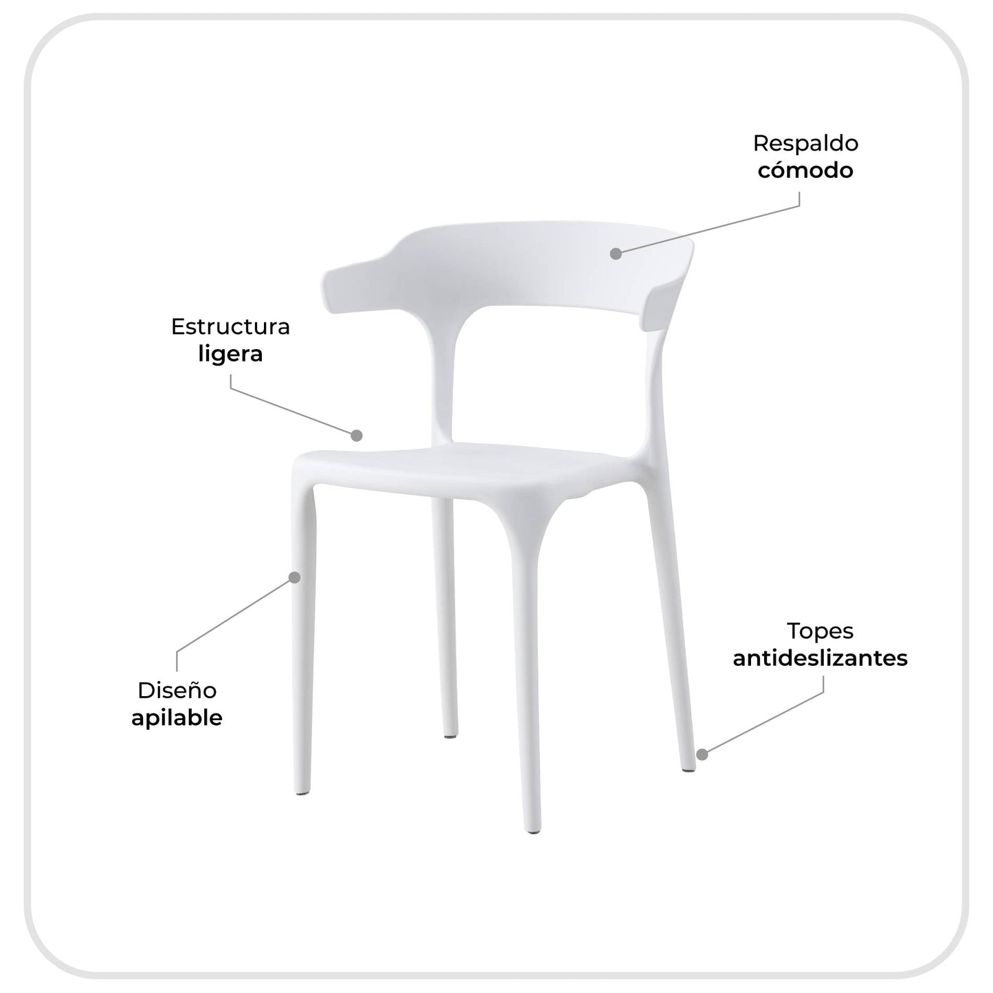 Silla de Comedor Esparta con Protección UV