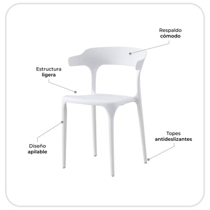 Silla de Comedor Esparta con Protección UV
