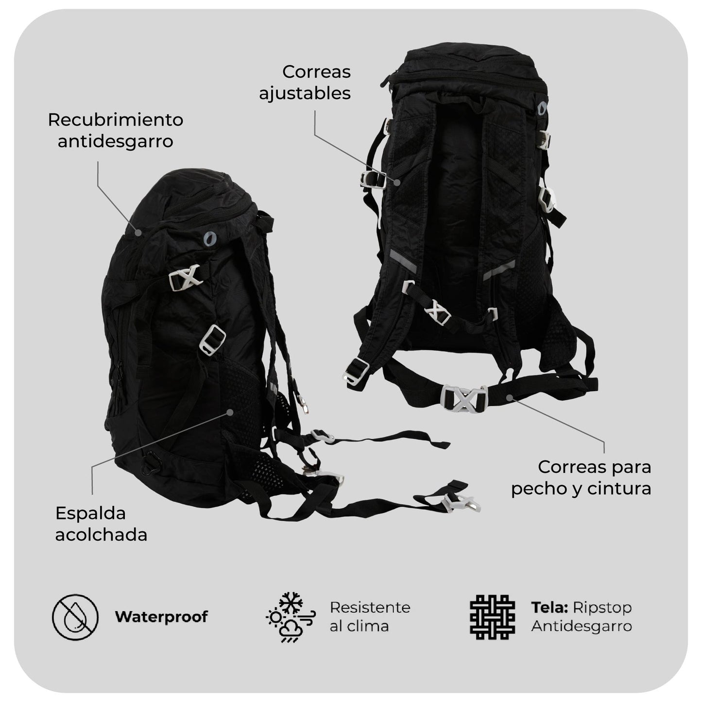 Mochila Outdoor 28L Laguna Verde