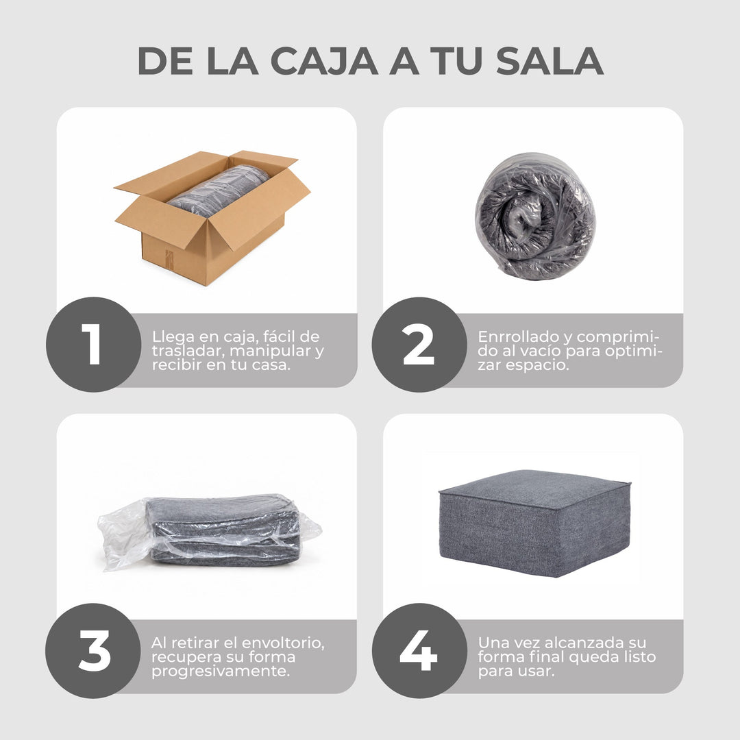 Módulo Otomano Sillón Comprimido Kora