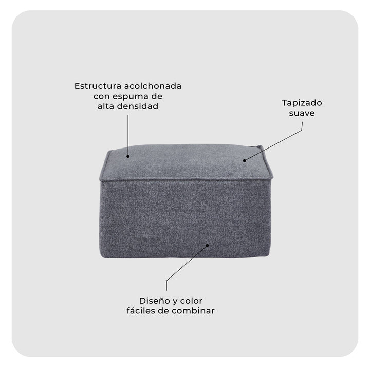 Módulo Otomano Sillón Comprimido Kora