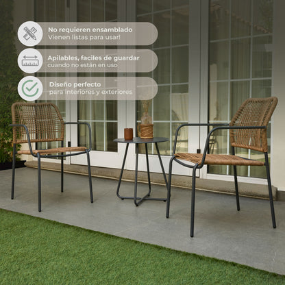 Set Exterior de Mesa y Sillas Luan