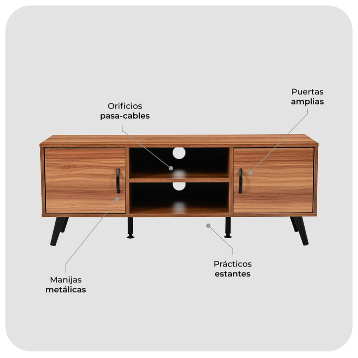 Rack de Tv Lucca Marrón