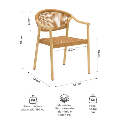 Silla de Exterior Makassar