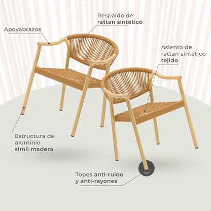 Silla de Exterior Makassar