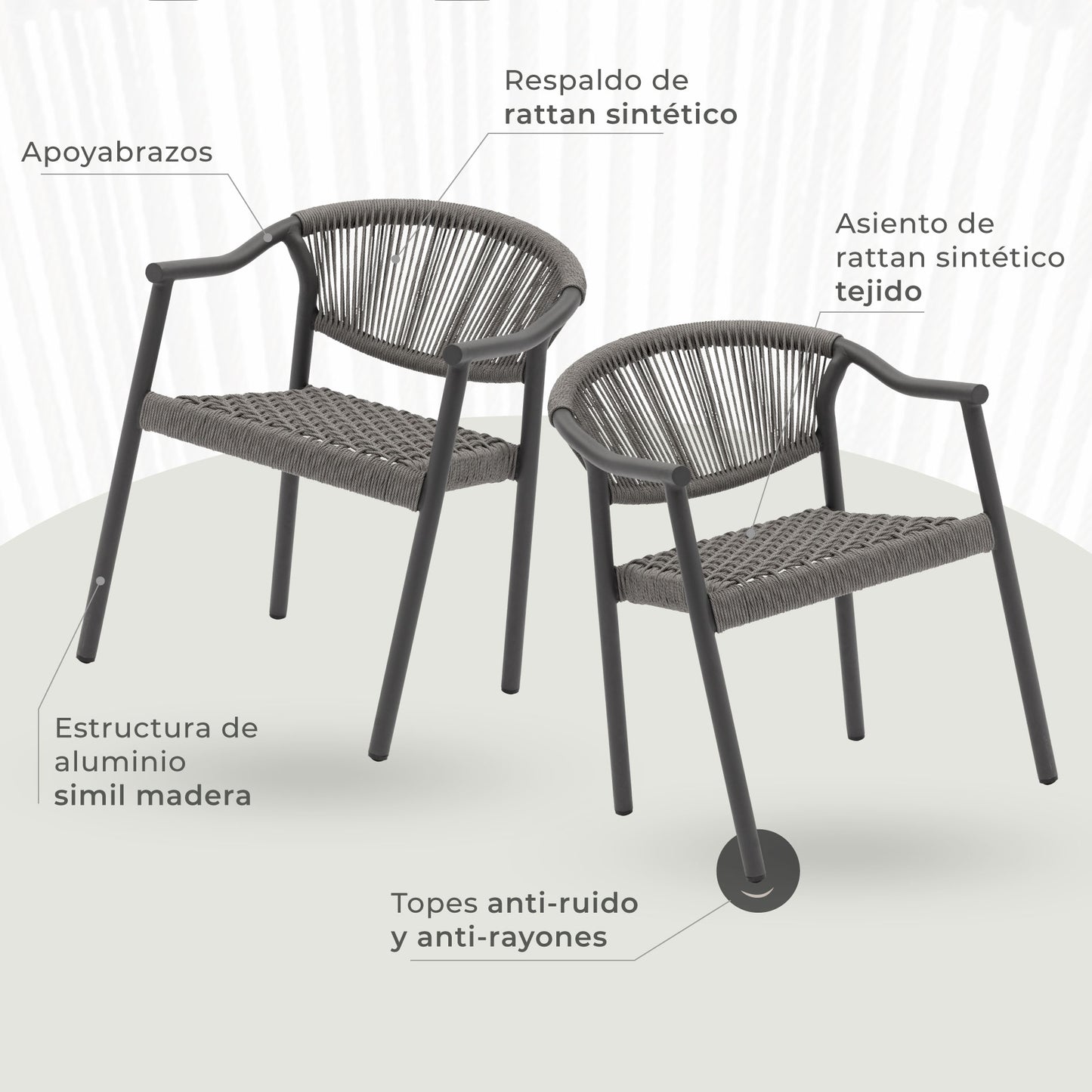 Silla de Exterior Makassar-M