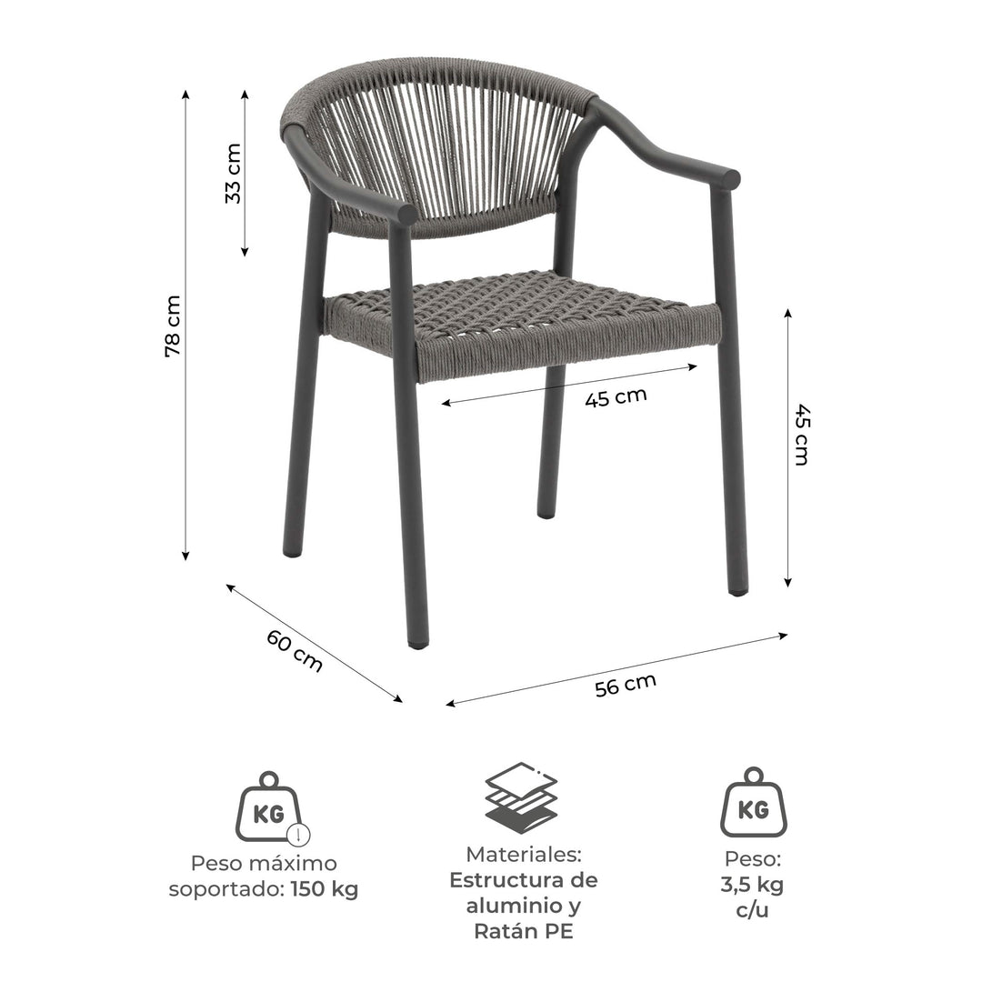 Silla de Exterior Makassar-M
