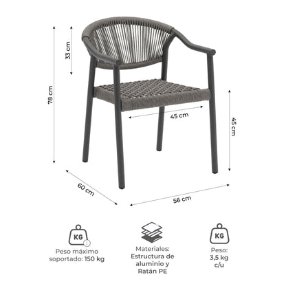 Silla de Exterior Makassar-M