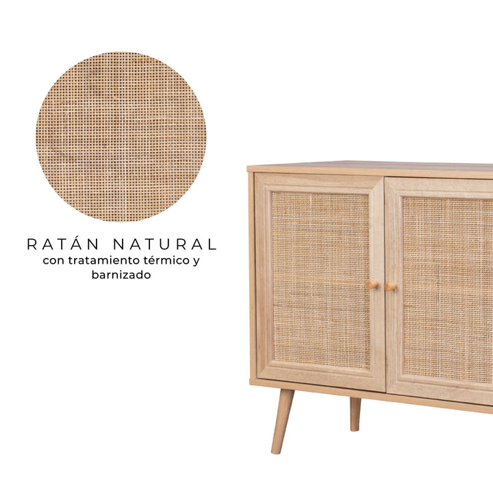 Vajillero de Ratán Maui 120 cm