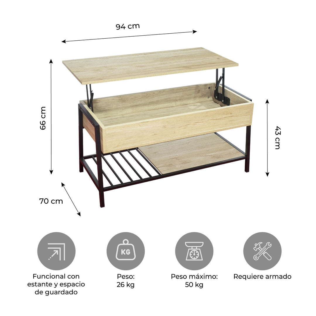 Mesa Ratona Elevable Metamorfia