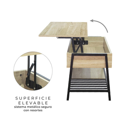Mesa Ratona Elevable Metamorfia