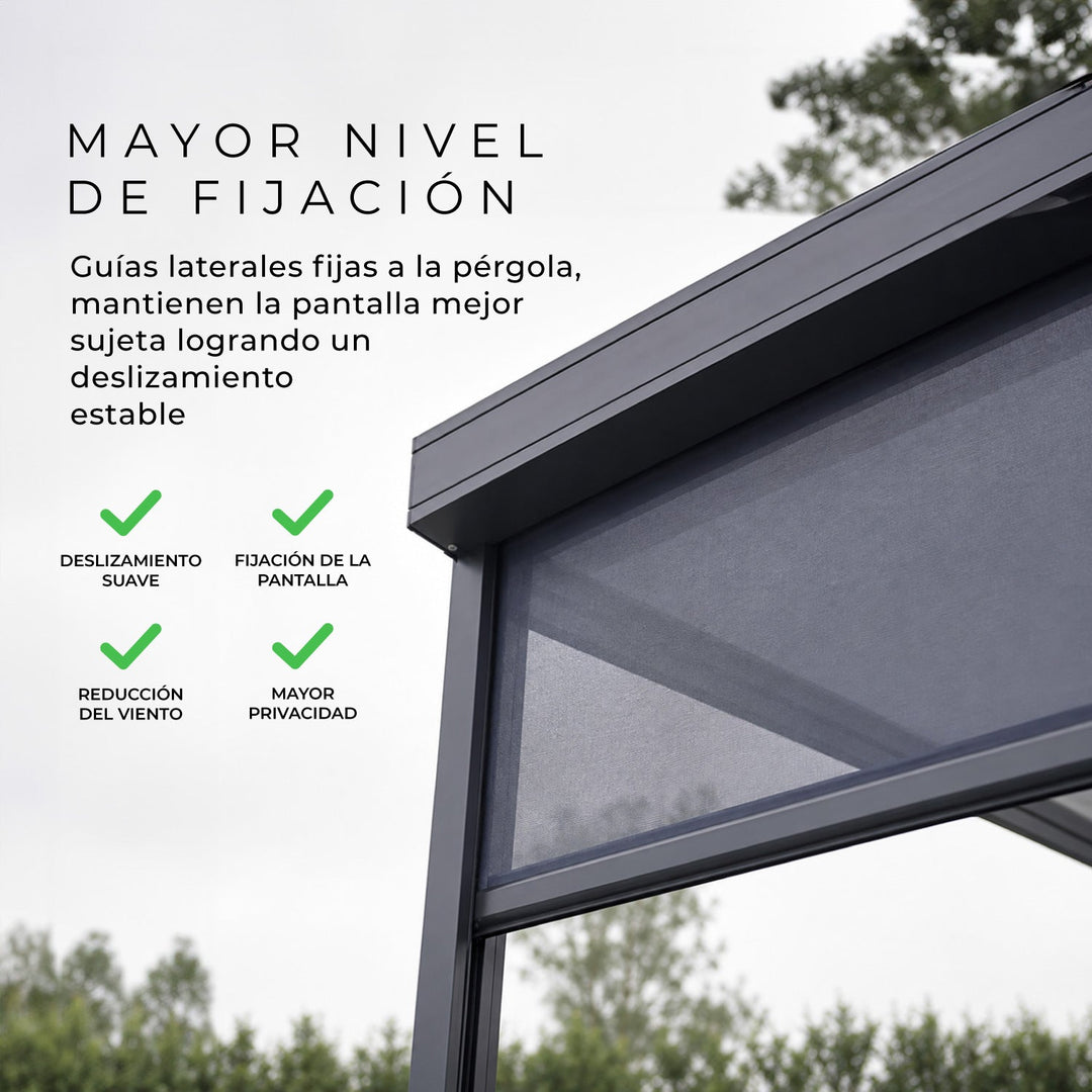 Pantalla Lateral Retráctil para Pérgola Side-A