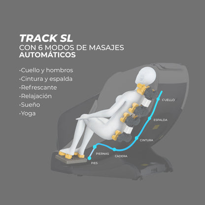 Sillón Masajeador Reclinable Zero Gravity Blanco