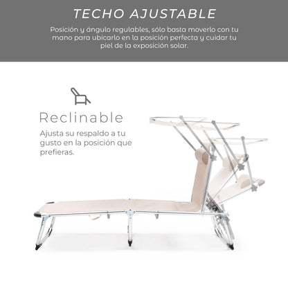 Reposera con Techo Areia