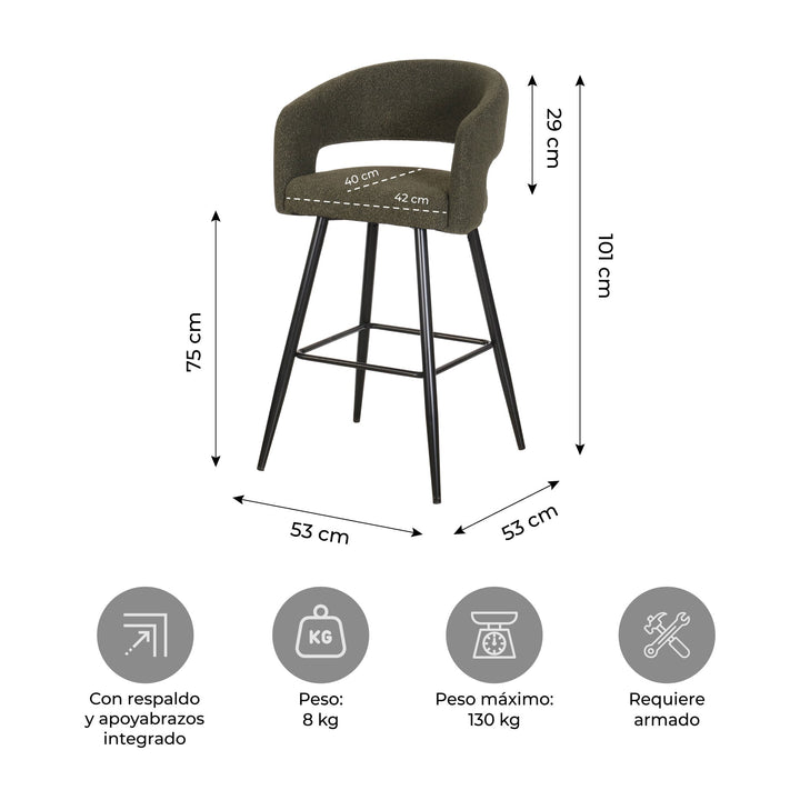 Set x2 Banquetas Altas Bristol