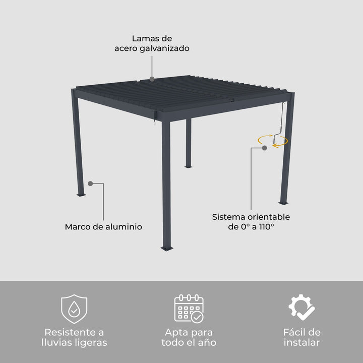 Pérgola Bioclimática 304x304 Shade-B