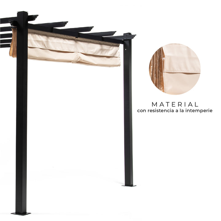 Pérgola Retráctil Shelter XL 4x3 m