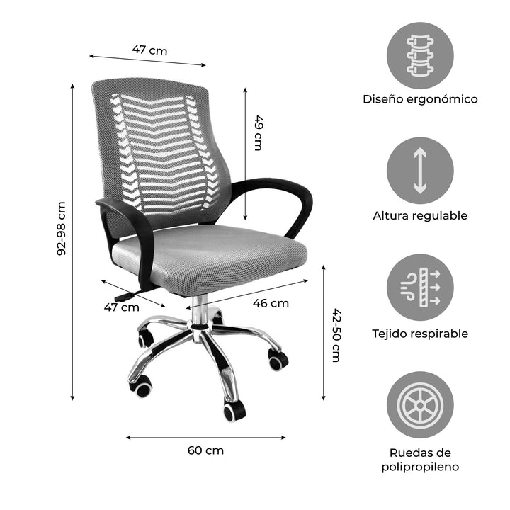 Silla de Escritorio Ergonómica SILL-C2G