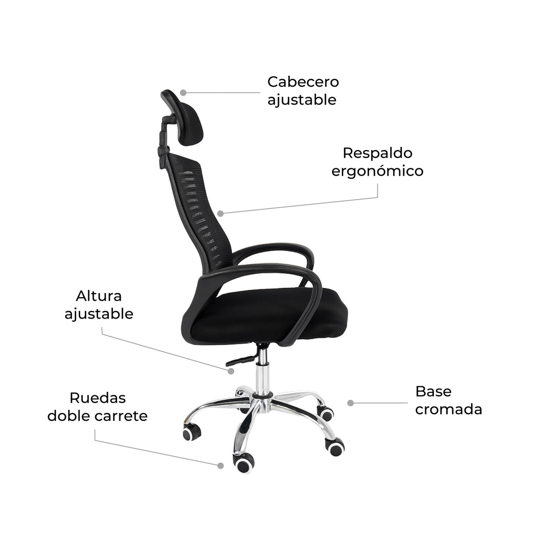 Silla de Escritorio Ergonómica SILL-Q2N