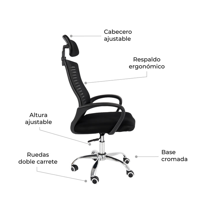 Silla de Escritorio Ergonómica SILL-Q2N