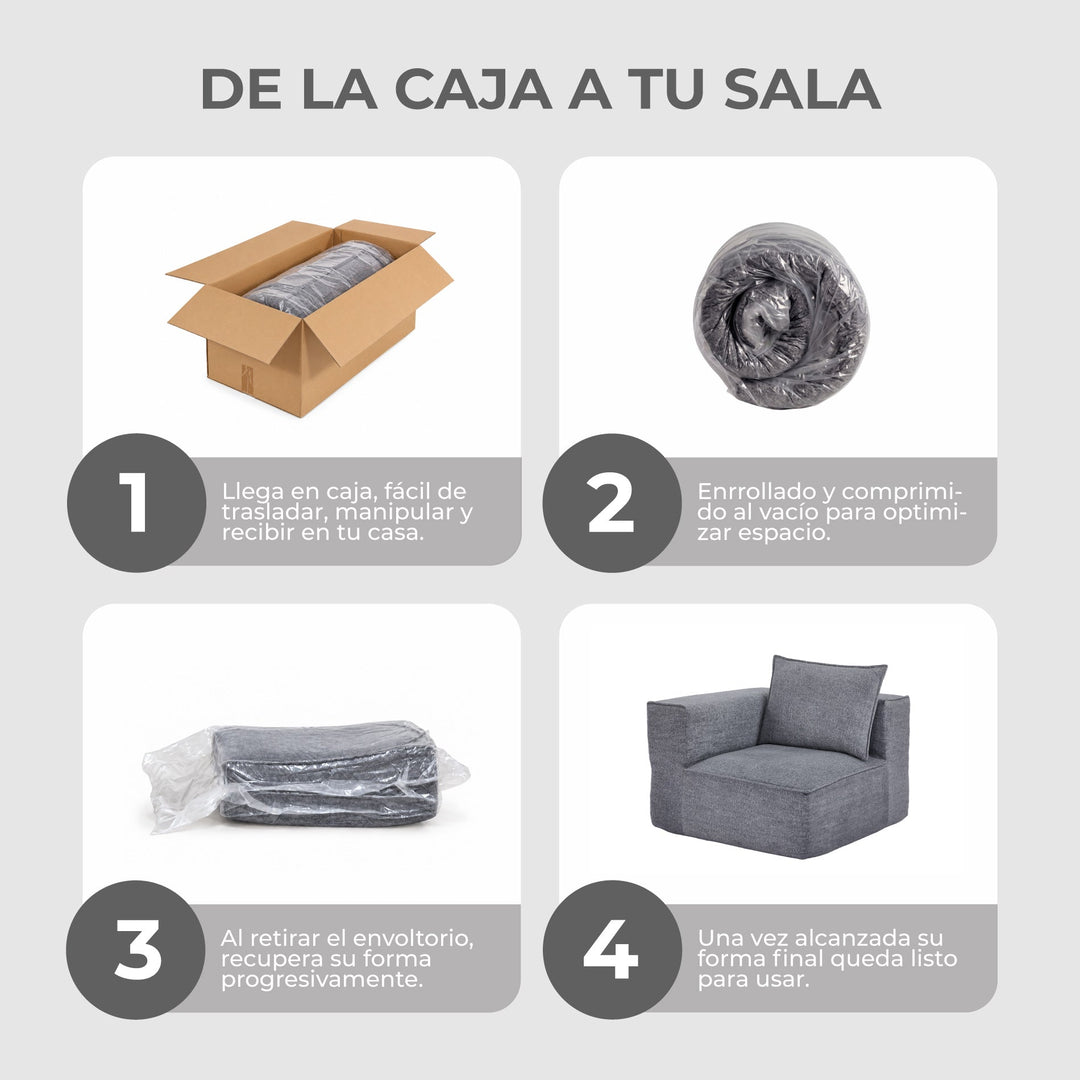 Módulo Esquinero Sillón Comprimido Kora