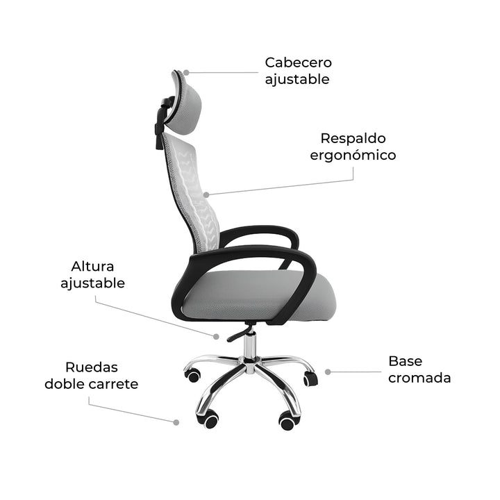 Silla de Escritorio Ergonómica SILL-Q2G