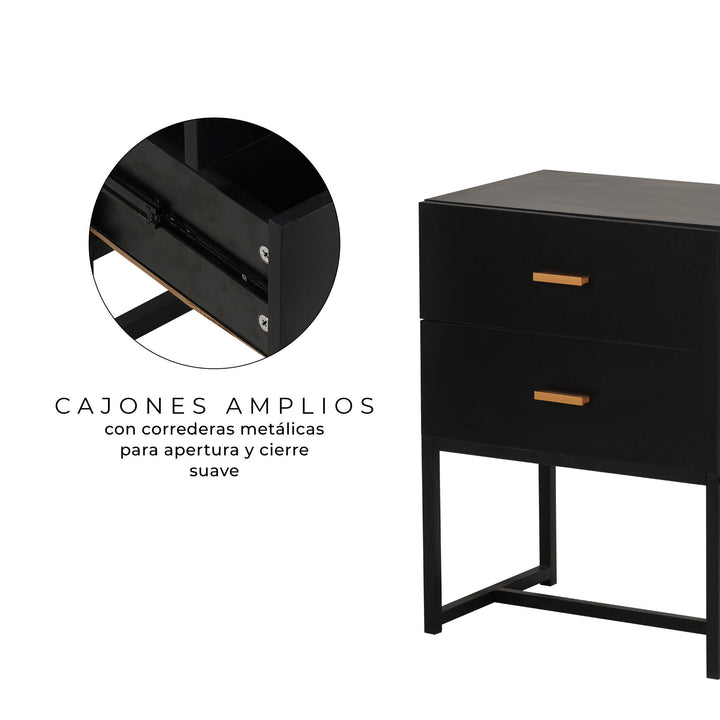 Mesa de Luz Block Negro