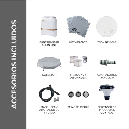 Spa Hidromasaje Exterior Tuscany 6 Frame