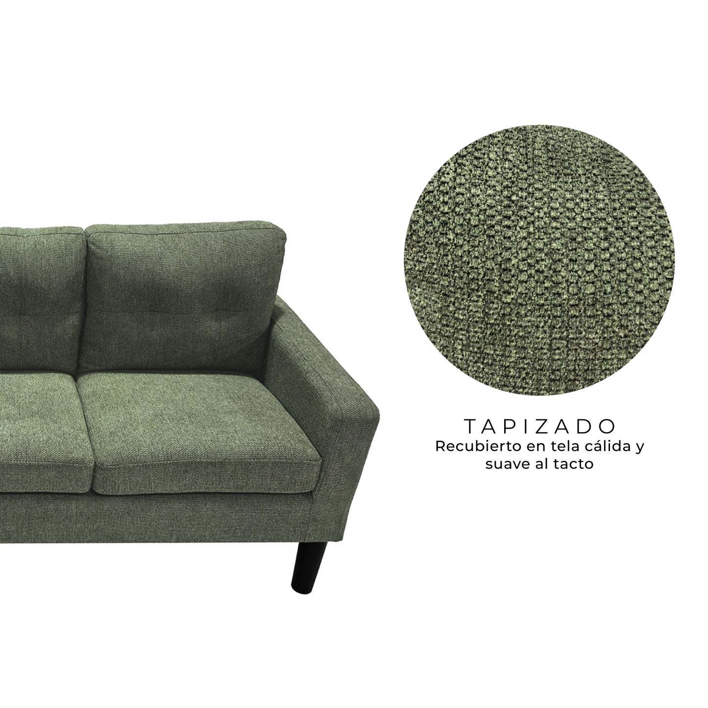 Sillón 3 Cuerpos Sutri Verde