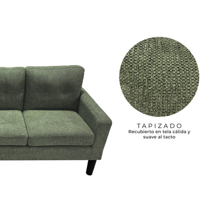 Sillón 3 Cuerpos Sutri Verde