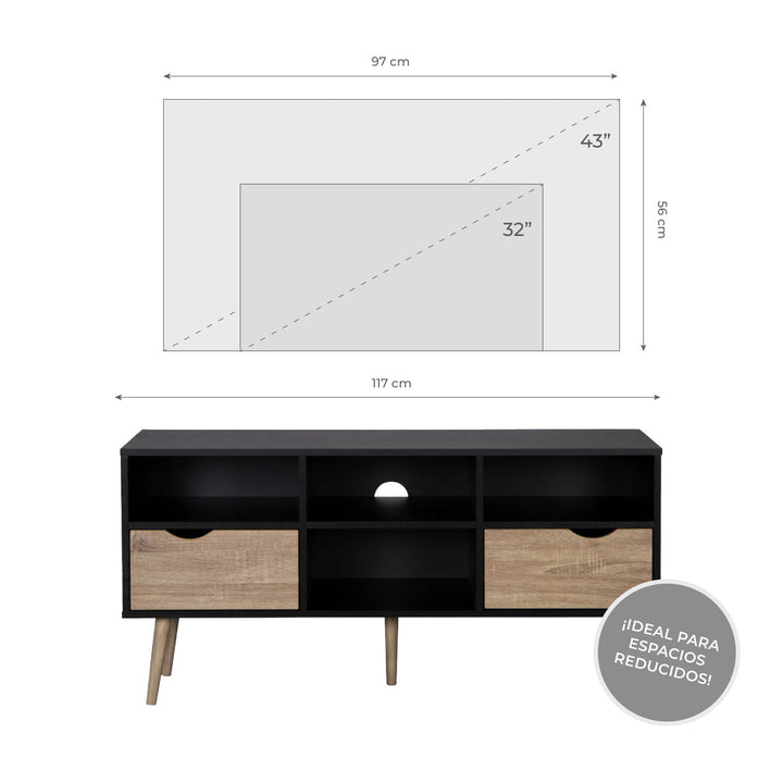 Rack de TV Bolonia Black