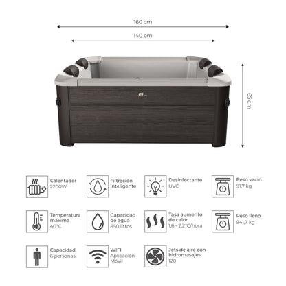 Spa Hidromasaje Exterior Tribeca 6 Frame