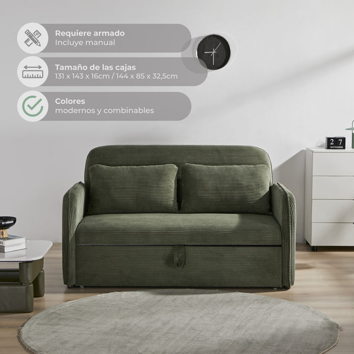Sofá Cama 2 Cuerpos Vittore