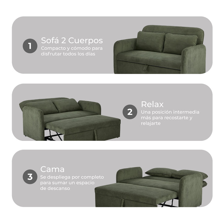 Sofá Cama 2 Cuerpos Vittore