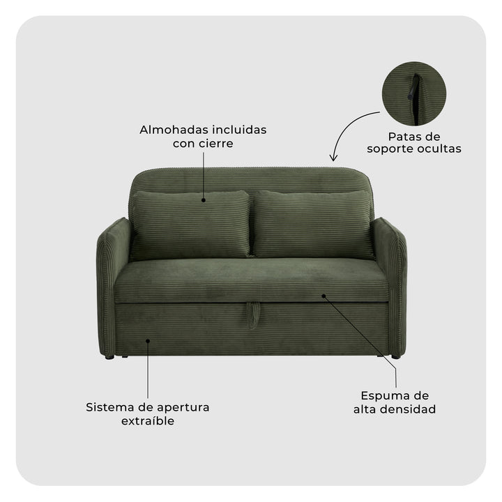 Sofá Cama 2 Cuerpos Vittore