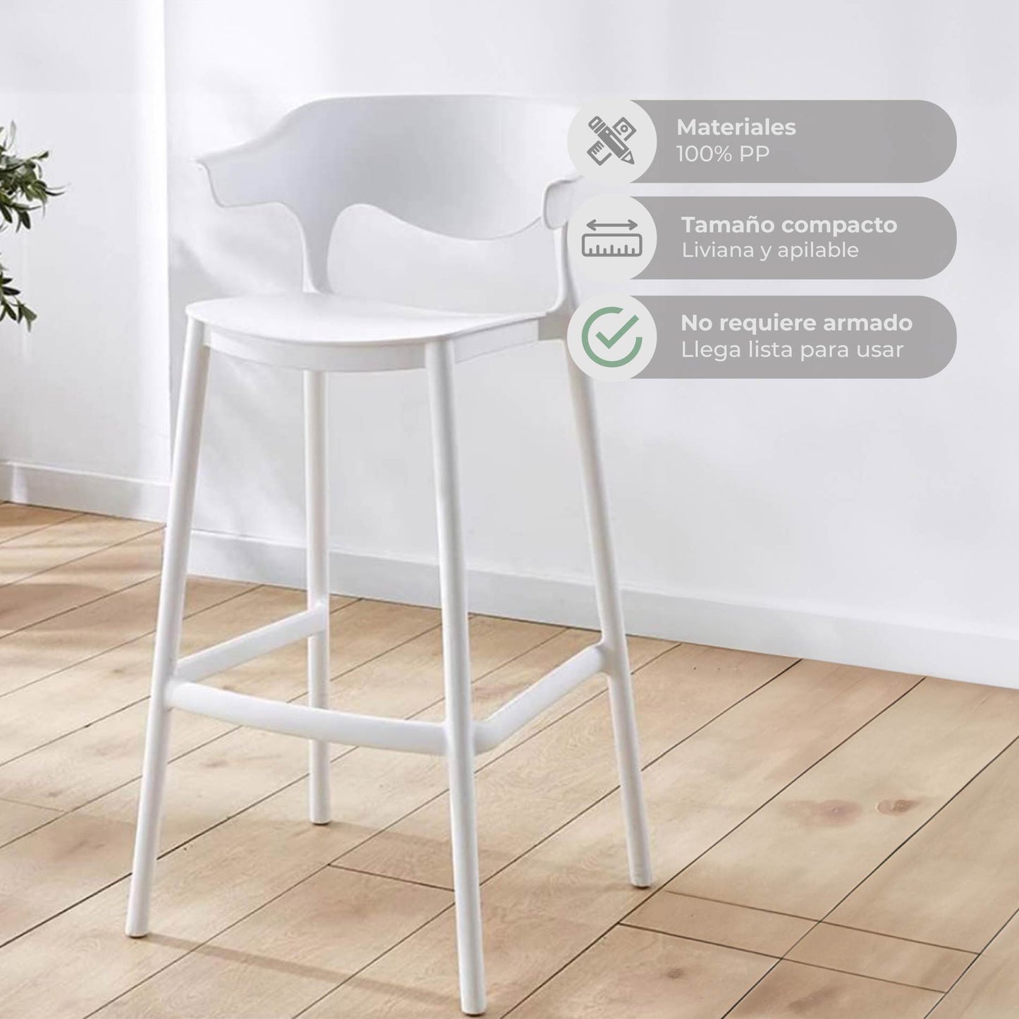 Banqueta  Alta Esparta con Protección UV