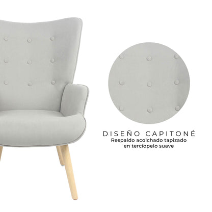 Sillón Individual Tarina Gris