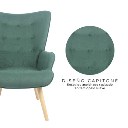 Sillón Individual Tarina Verde