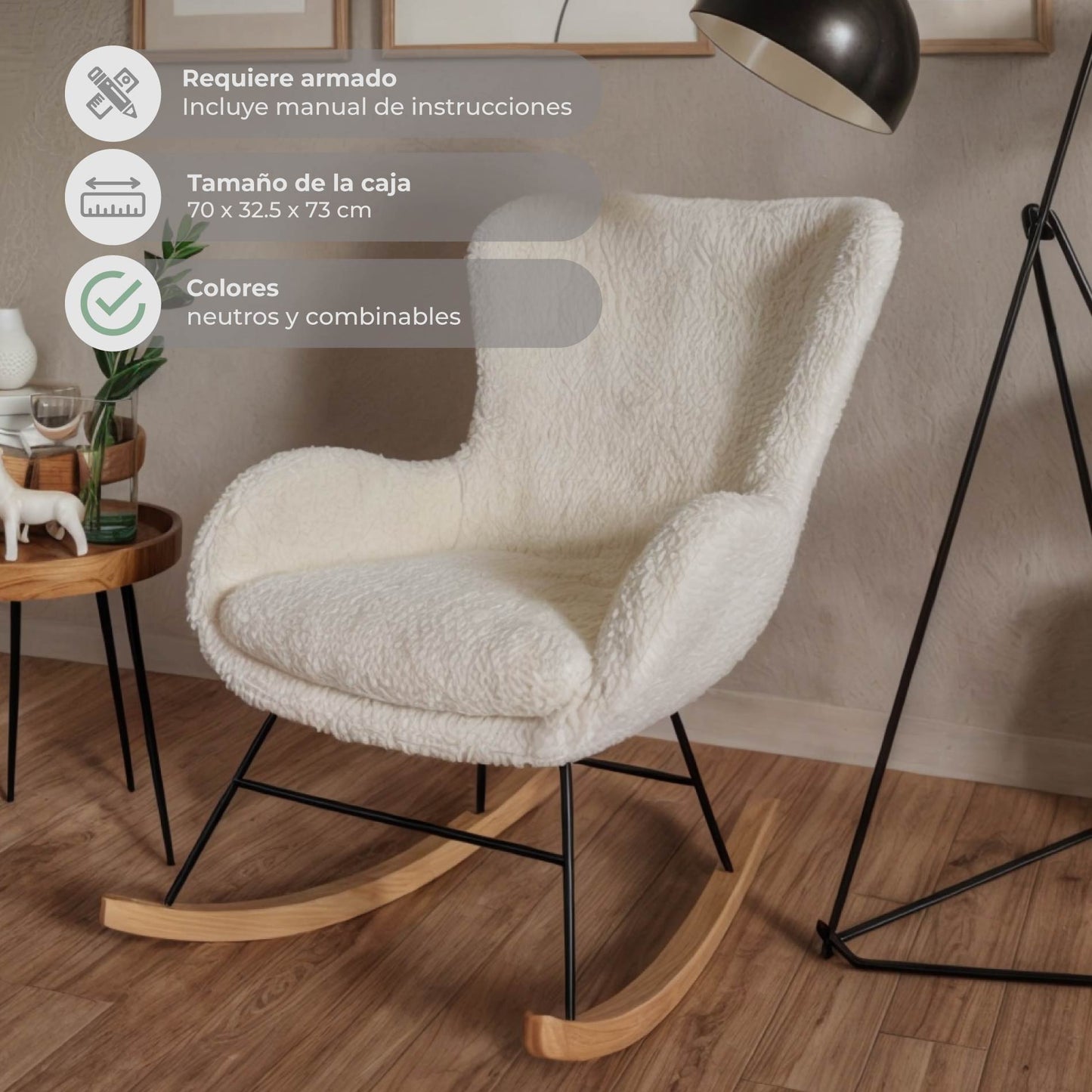 Sillón Mecedor Tavia Beige